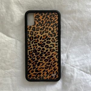 Wildflower Cheetah Print XS Max iPhone Case